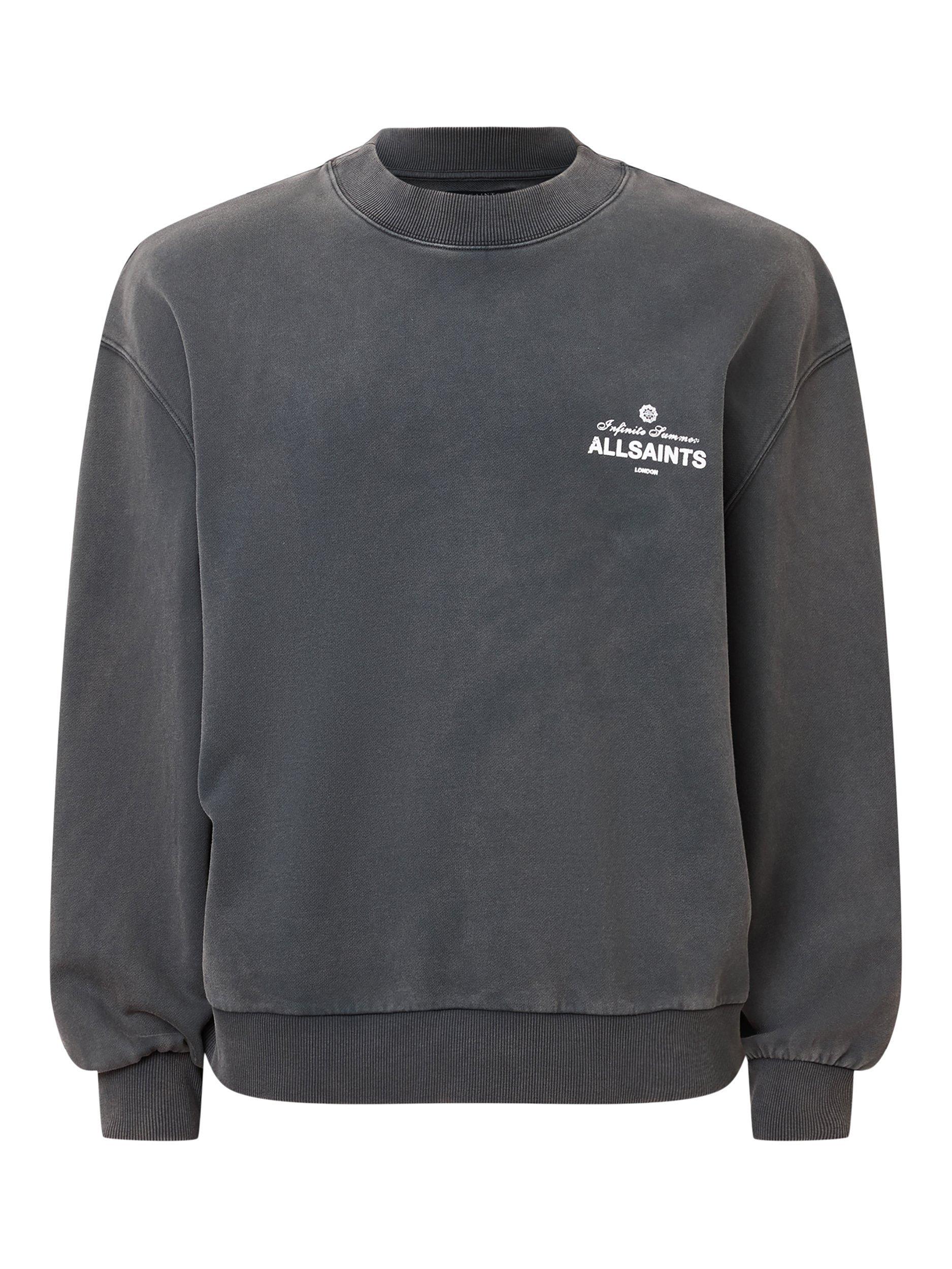 Product image 4 of 6, which shows AllSaints Soleil Cotton Jumper, Washed Black, L