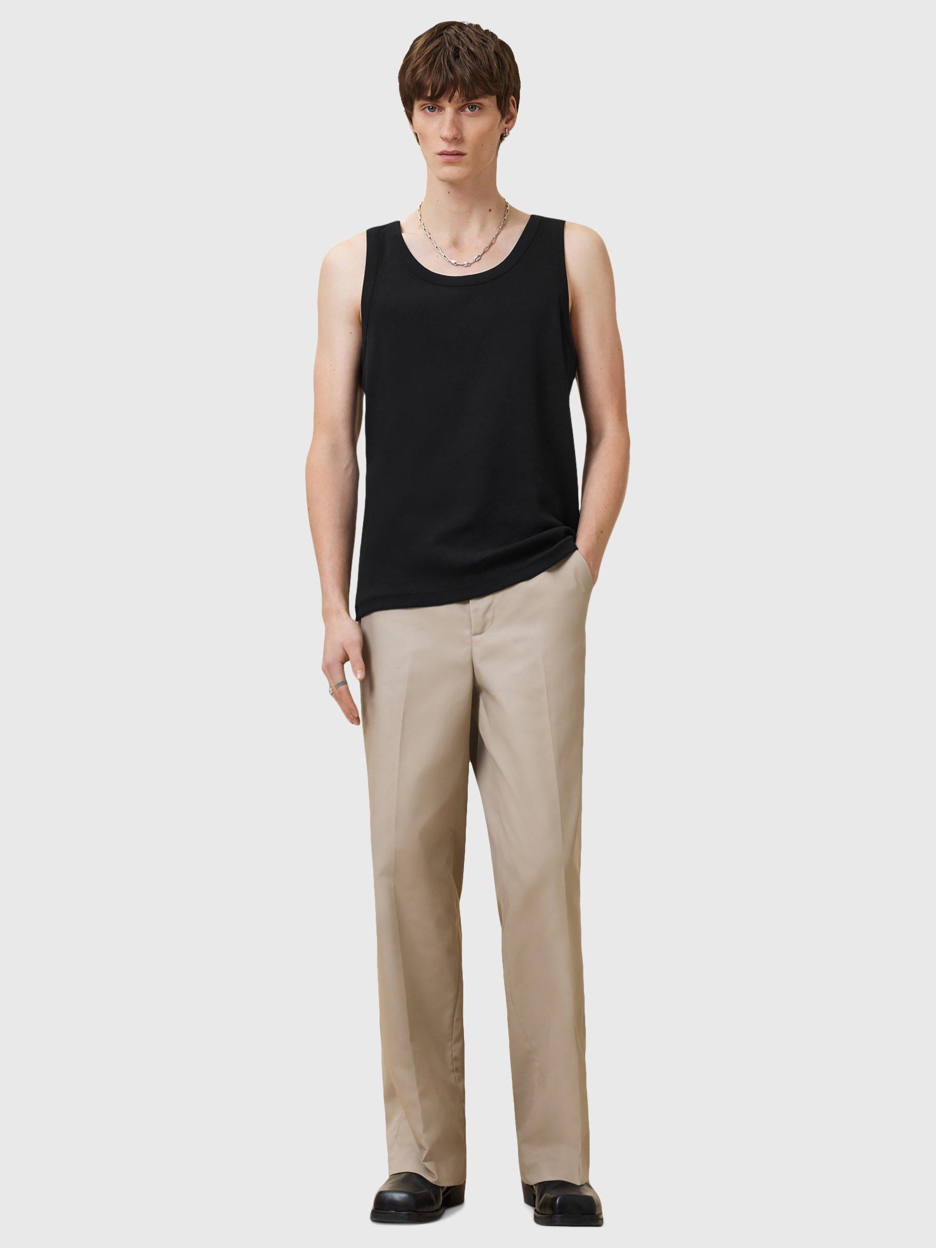 Product image 3 of 6, which shows AllSaints Edwards Textured Vest, Black, XS
