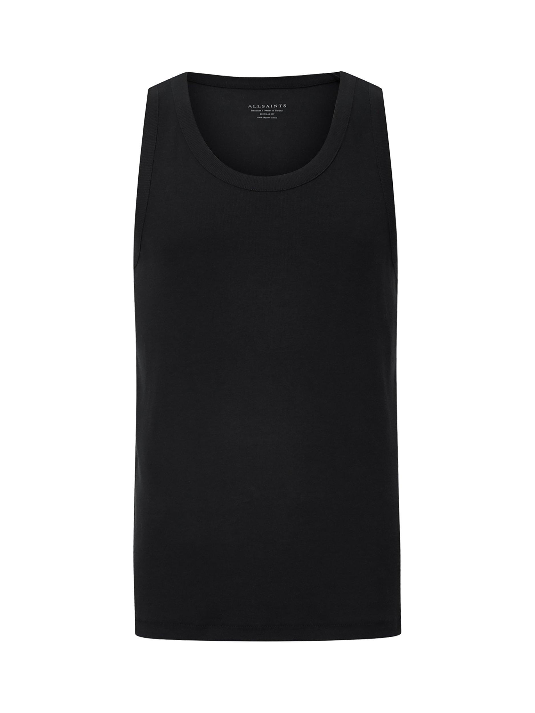 Product image 4 of 6, which shows AllSaints Edwards Textured Vest, Black, XS