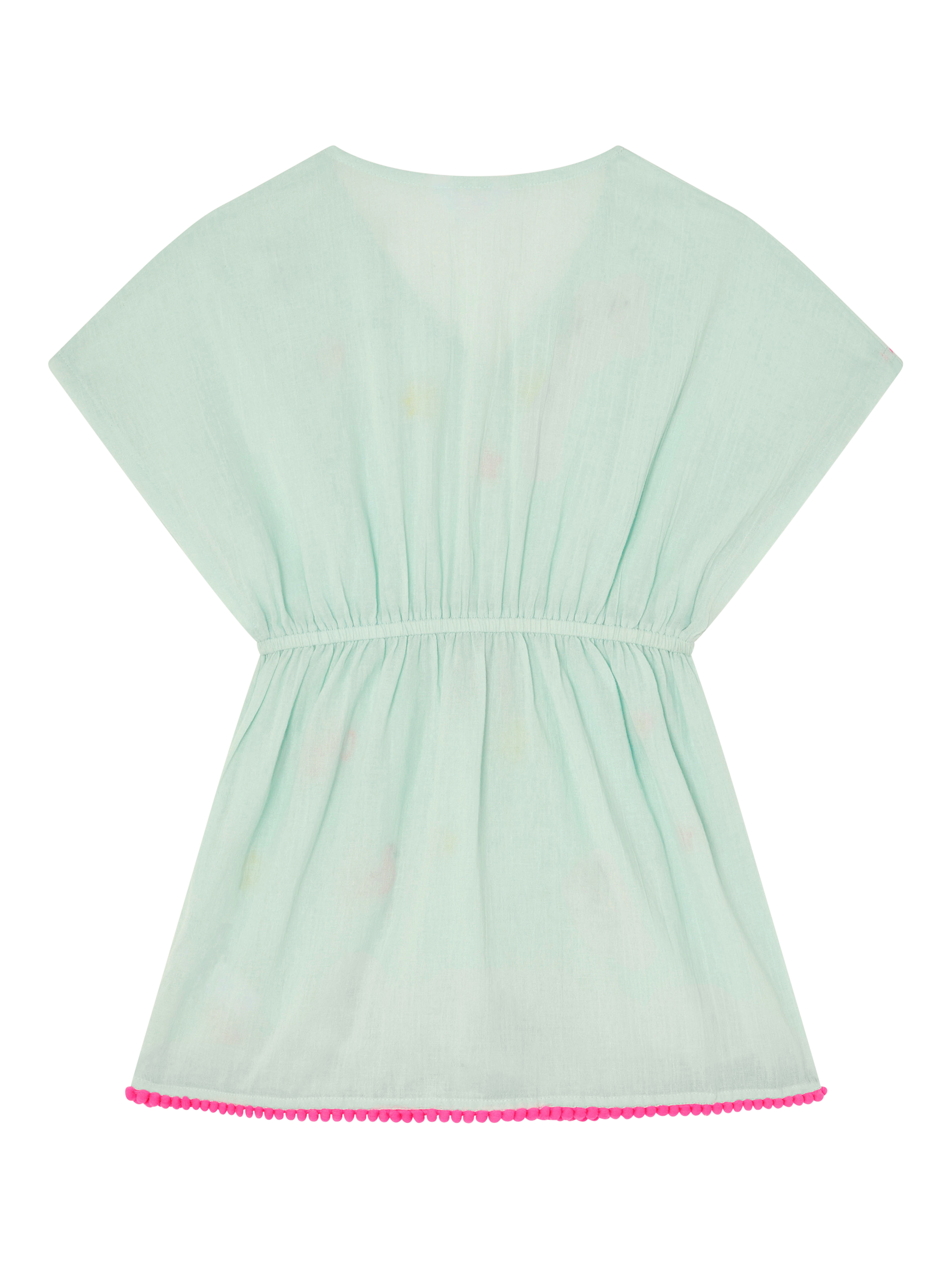 Product image 3 of 4, which shows Angels by Accessorize Kids' Sunbeam Embroidered Kaftan, Green, 18-24 months