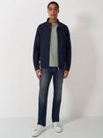 Crew Clothing Oxford Cotton T-Shirt, Olive Green