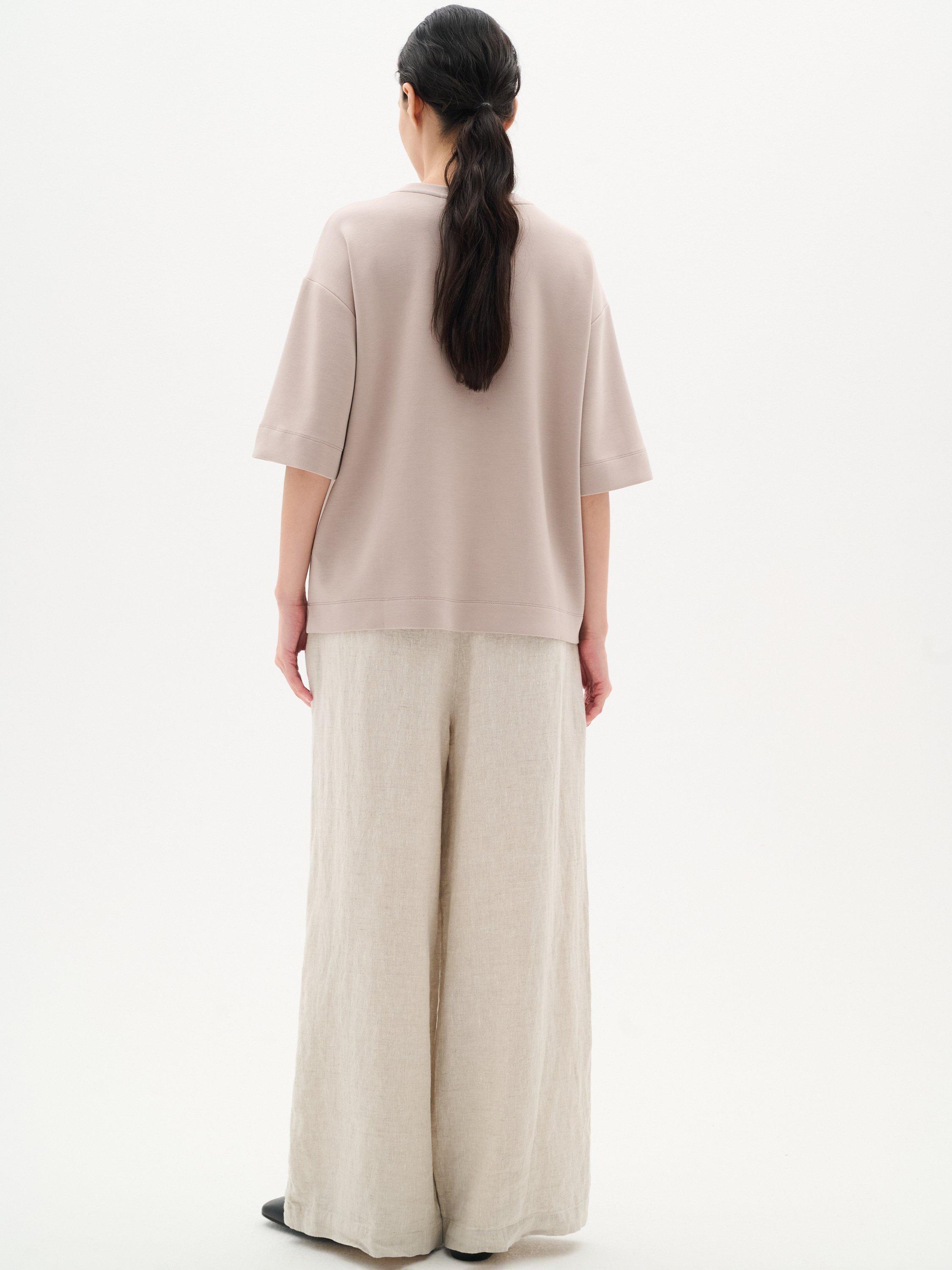 Product image 2 of 4, which shows InWear Pannie Drop Shoulder T-Shirt, Stone, XS