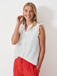 Crew Clothing Neve Broderie Anglaise Top, White