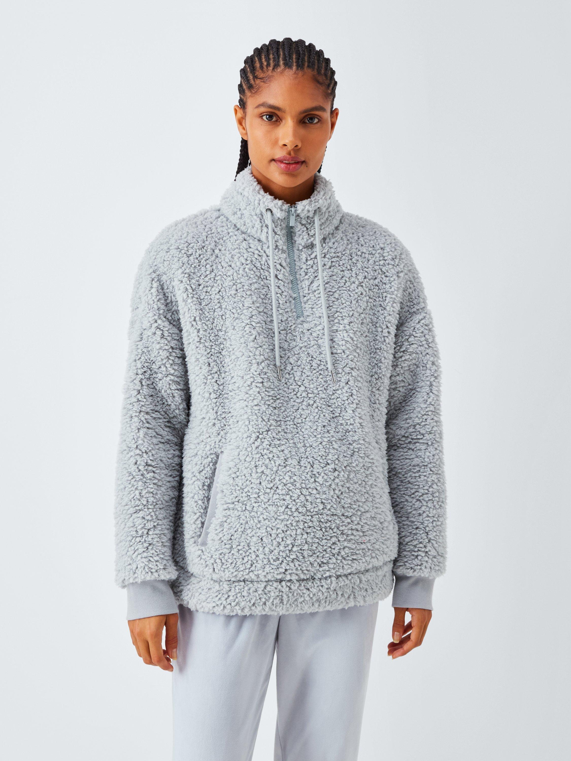 Product image 1 of 5, which shows John Lewis Snuggle Fleece Lounge Set, Microchip, S