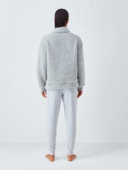 John Lewis Snuggle Fleece Lounge Set, Microchip - view 2, Microchip