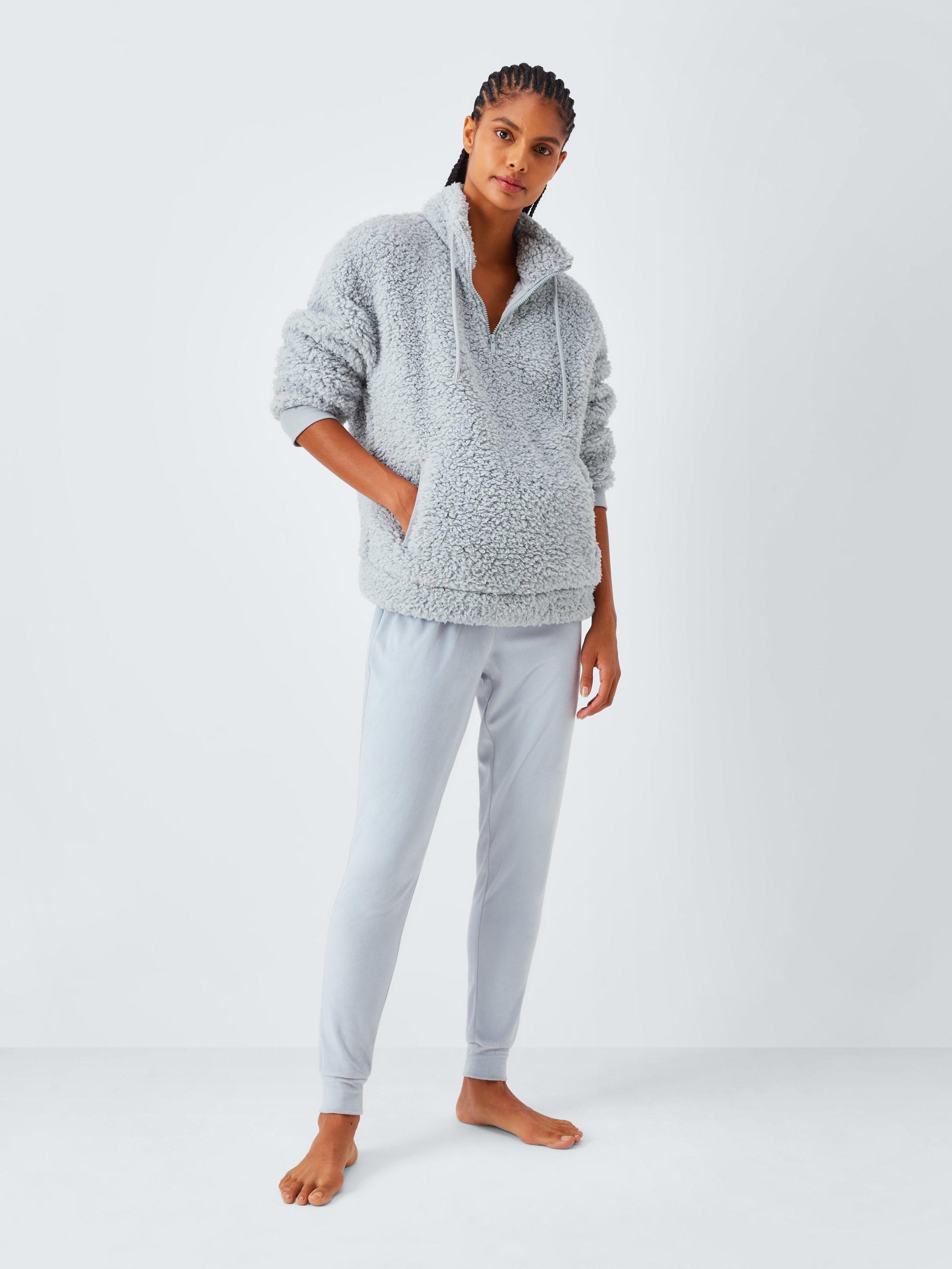 Product image 3 of 5, which shows John Lewis Snuggle Fleece Lounge Set, Microchip, S