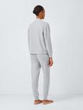 John Lewis Three Piece Cardigan Lounge Set, Grey Melange