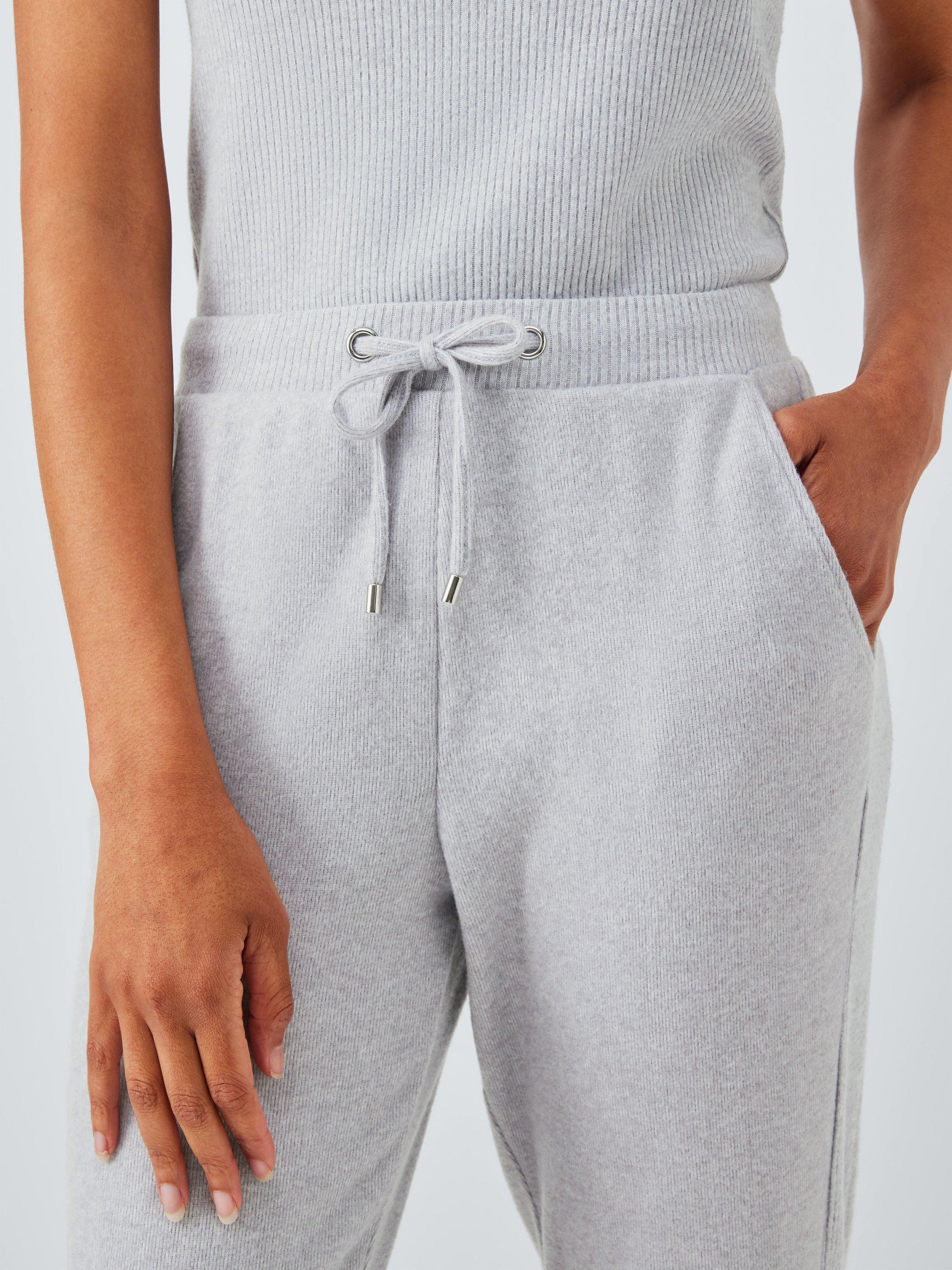 Product image 5 of 6, which shows John Lewis Three Piece Cardigan Lounge Set, Grey Melange, S