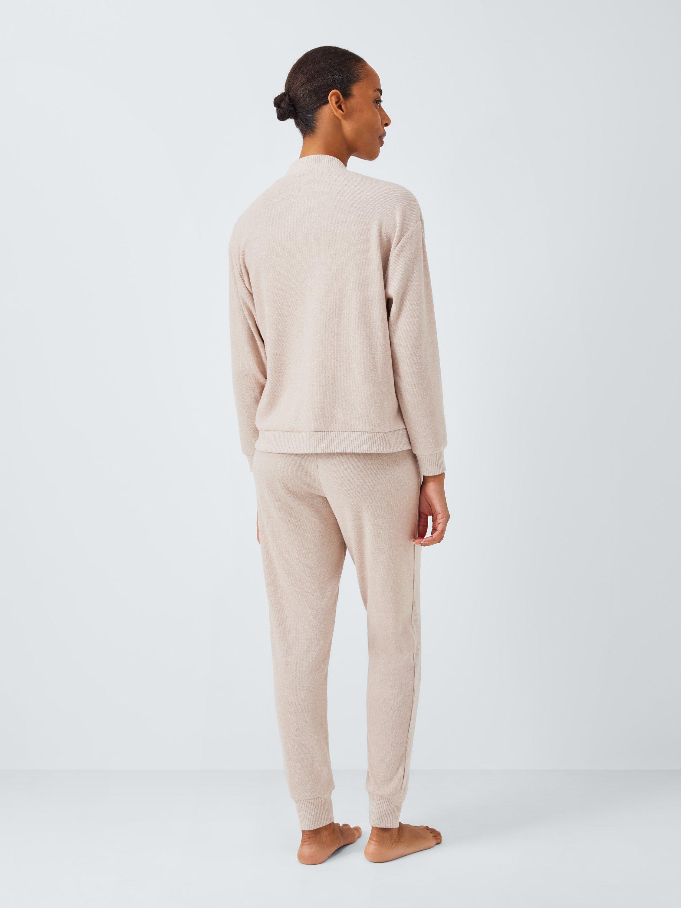 Product image 2 of 6, which shows John Lewis Three Piece Cardigan Lounge Set, Caramel, S