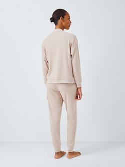 John Lewis Three Piece Cardigan Lounge Set - view 2, Caramel