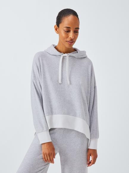John Lewis Snit Colour Block Lounge Set, Grey/Ivory, Grey/Ivory