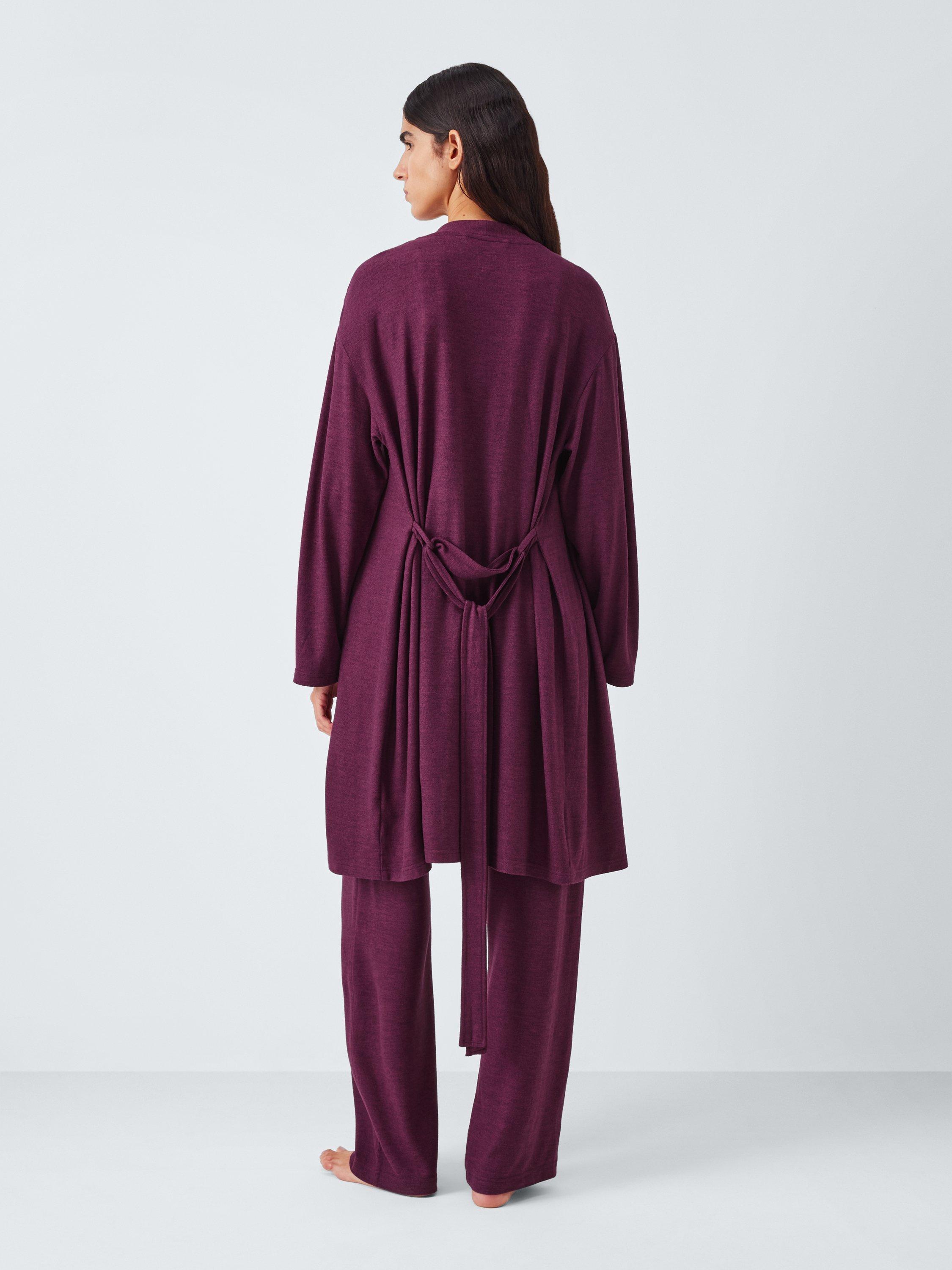 Product image 2 of 6, which shows John Lewis Lace Trim Three Piece Lounge Set, Raspberry Coulis, S