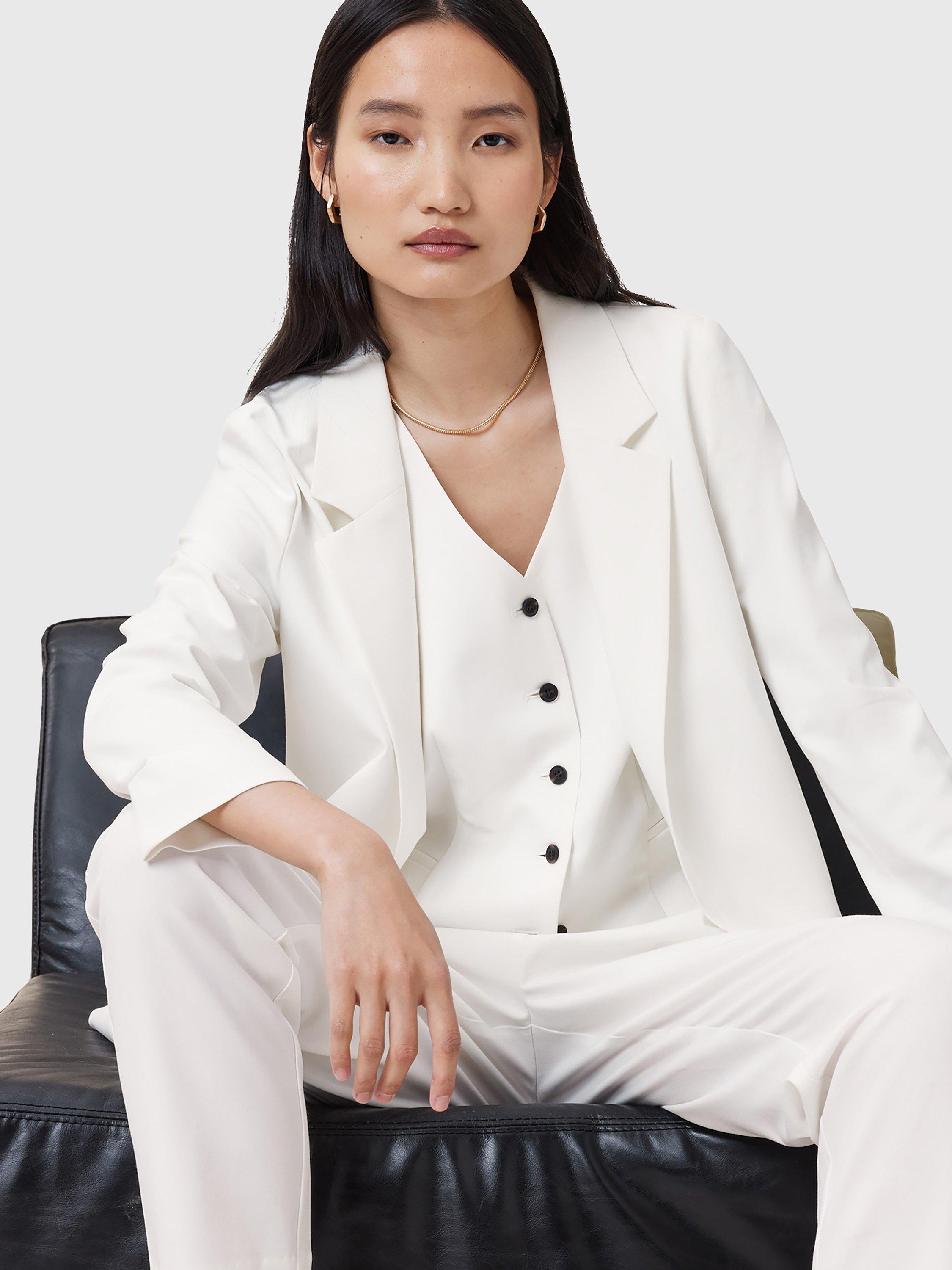 Product image 5 of 7, which shows AllSaints Aleida Tailored Blazer, White, 6