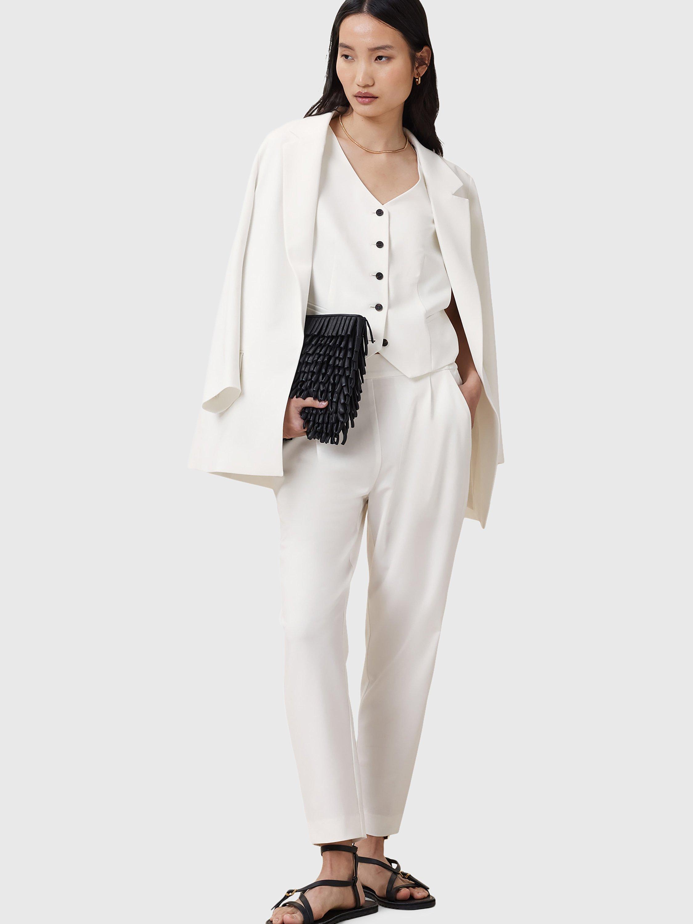 Product image 6 of 7, which shows AllSaints Aleida Tailored Blazer, White, 6