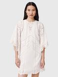 AllSaints Luci Mid-Length Sleeves Organic Cotton Mini Dress