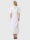 AllSaints Rosie Drape Midi Dress, Tofu White