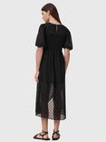 AllSaints Rye Embroidered Asymmetric Party Dress