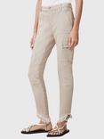 AllSaints Duran Asymmetrical Cotton Blend Cargo Jeans