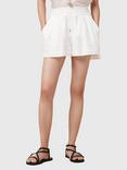 AllSaints Tysh Elasticated Waist Shorts, Snow White