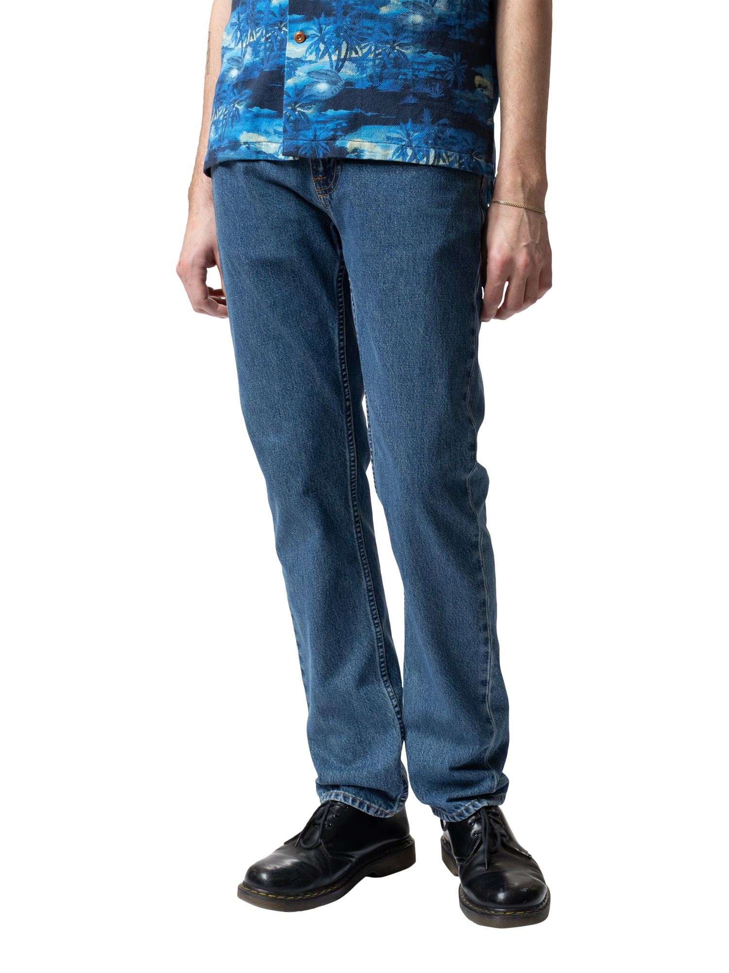 Product image 5 of 6, which shows Nudie Jeans Gritty Slim Fit Jeans, Morning Mist, 30S