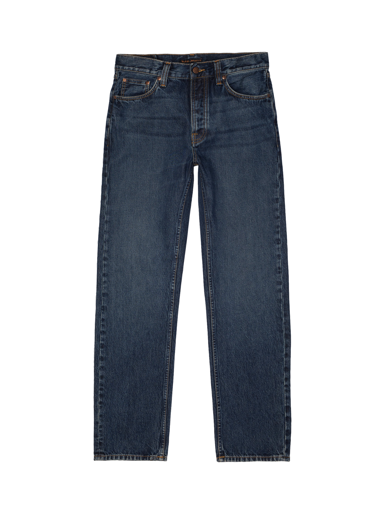 Product image 1 of 7, which shows Nudie Jeans Rad Rufus Slim Fit Jeans, Blue Soil, 30S
