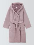 John Lewis Faux Fur Dressing Gown, Pale Mauve