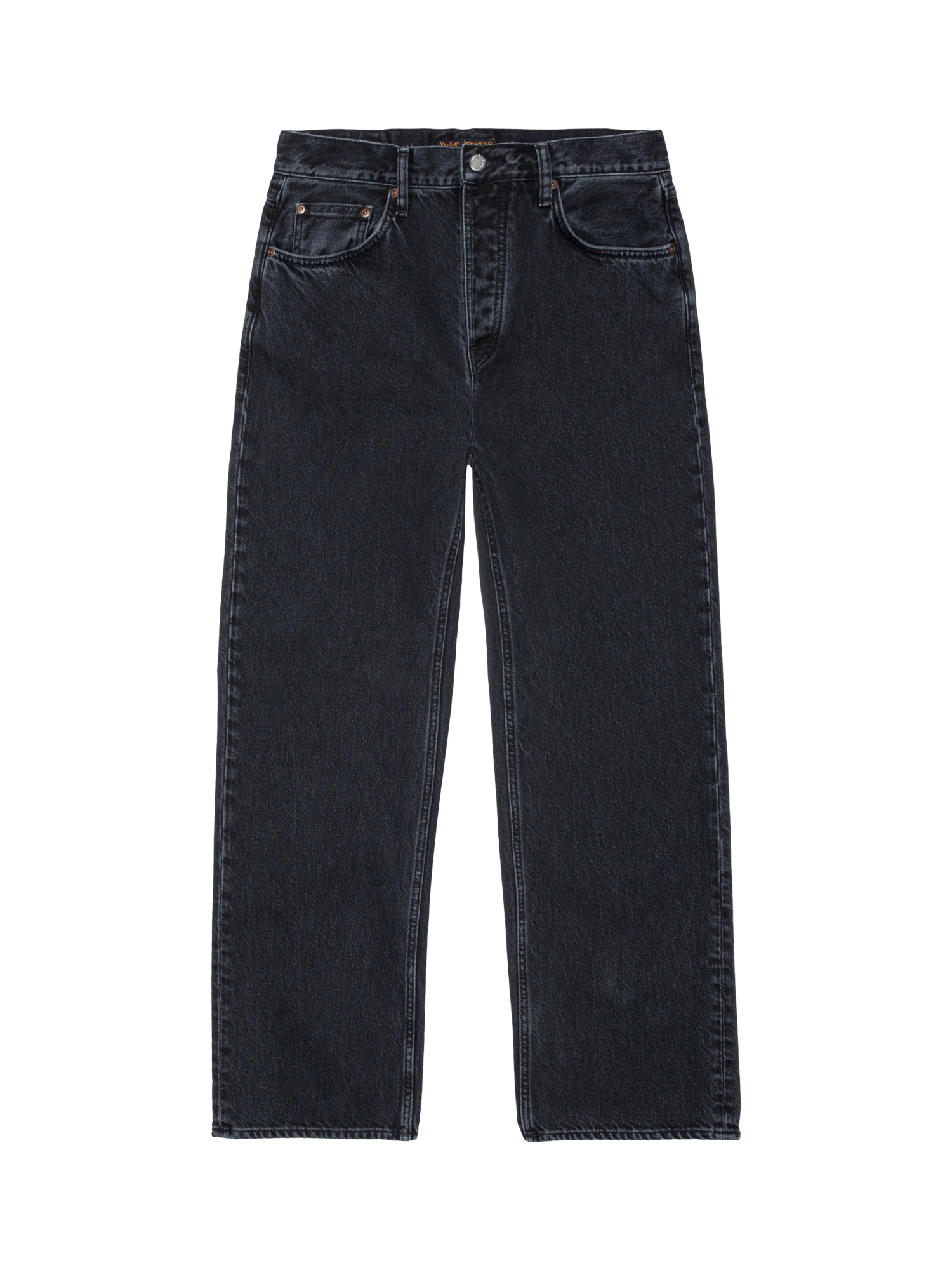 Product image 1 of 4, which shows Nudie Jeans Tuff Tony Slim Fit Jeans, Black Vintage, 30S
