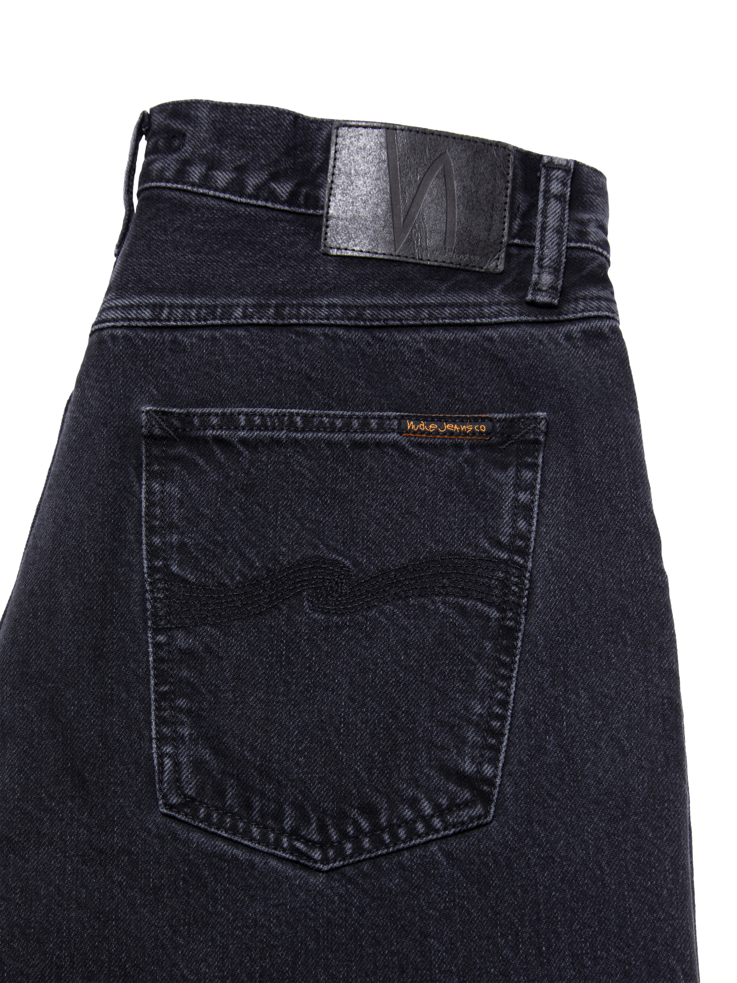 Product image 3 of 4, which shows Nudie Jeans Tuff Tony Slim Fit Jeans, Black Vintage, 30S
