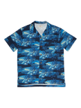 Nudie Jeans Arvid Pearl Short Sleeve Shirt, Blueberry