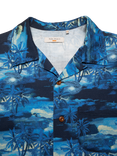 Nudie Jeans Arvid Pearl Short Sleeve Shirt, Blueberry