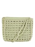 Yumi Crochet Crossbody Shoulder Bag, Green