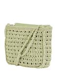 Yumi Crochet Crossbody Shoulder Bag, Green