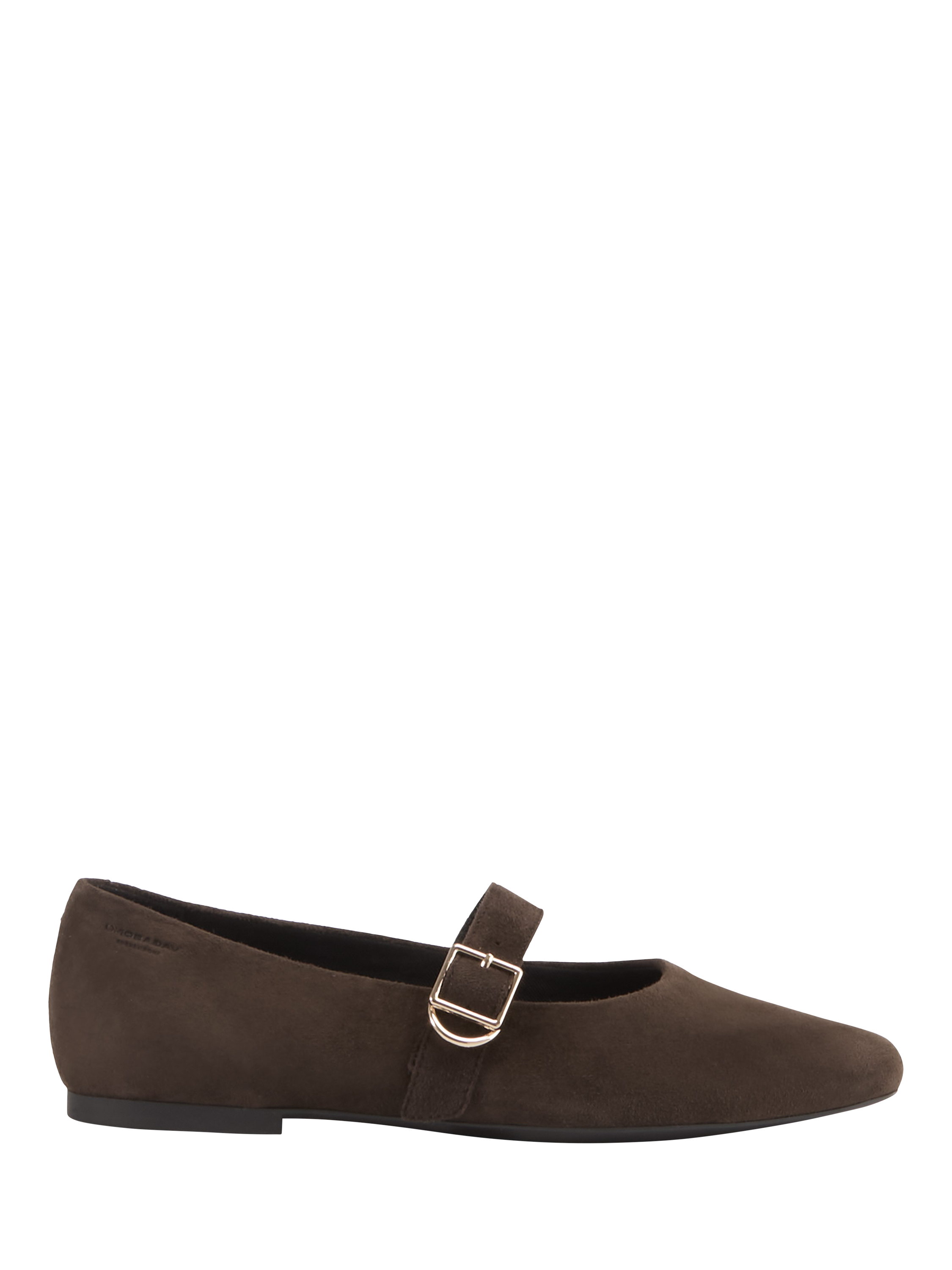 Product image 1 of 3, which shows Vagabond Shoemakers Jolin Suede Mary Jane Flat Shoes, Brown, 4