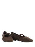 Vagabond Shoemakers Jolin Suede Mary Jane Flat Shoes, Brown