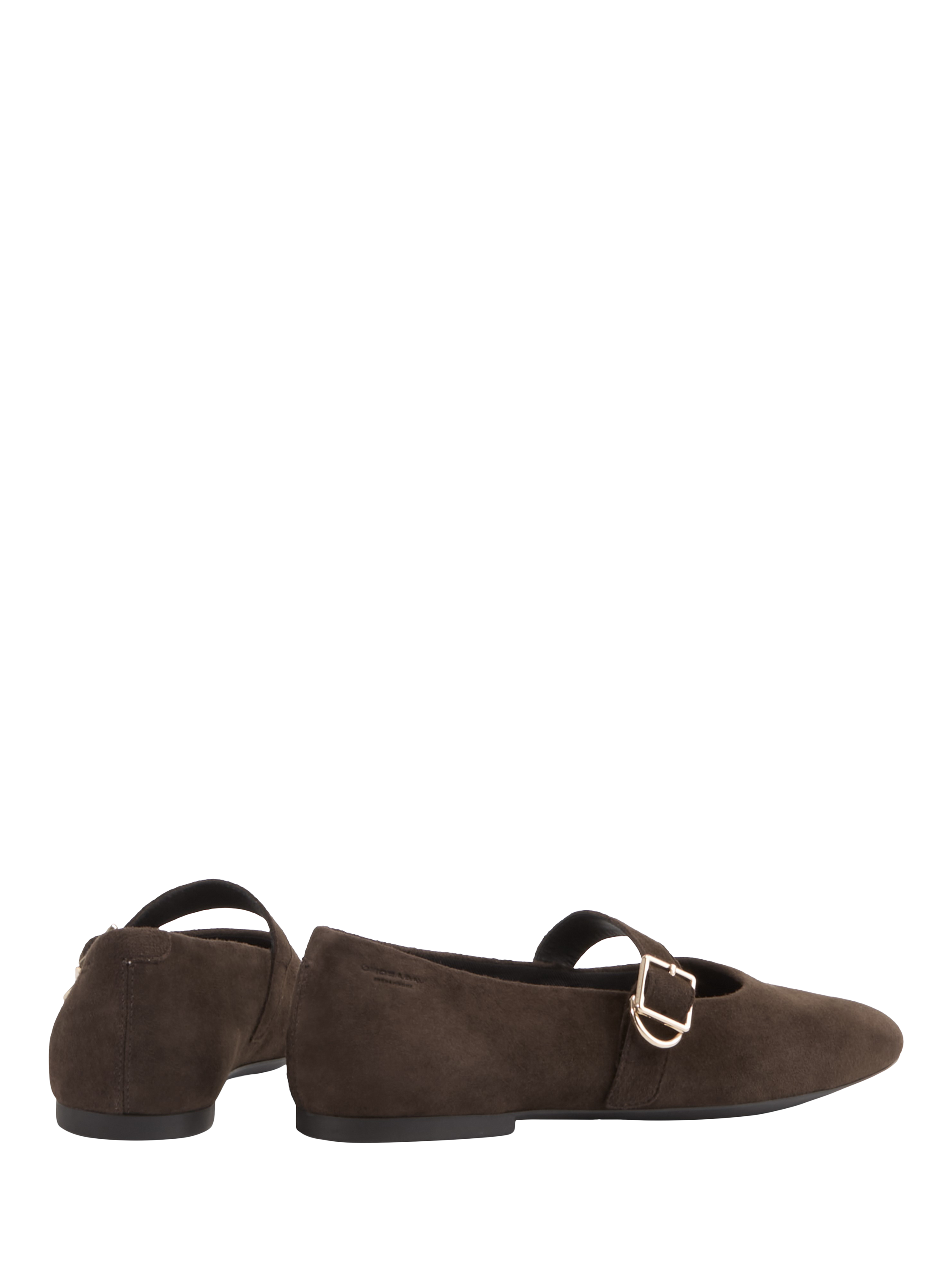 Product image 3 of 3, which shows Vagabond Shoemakers Jolin Suede Mary Jane Flat Shoes, Brown, 4