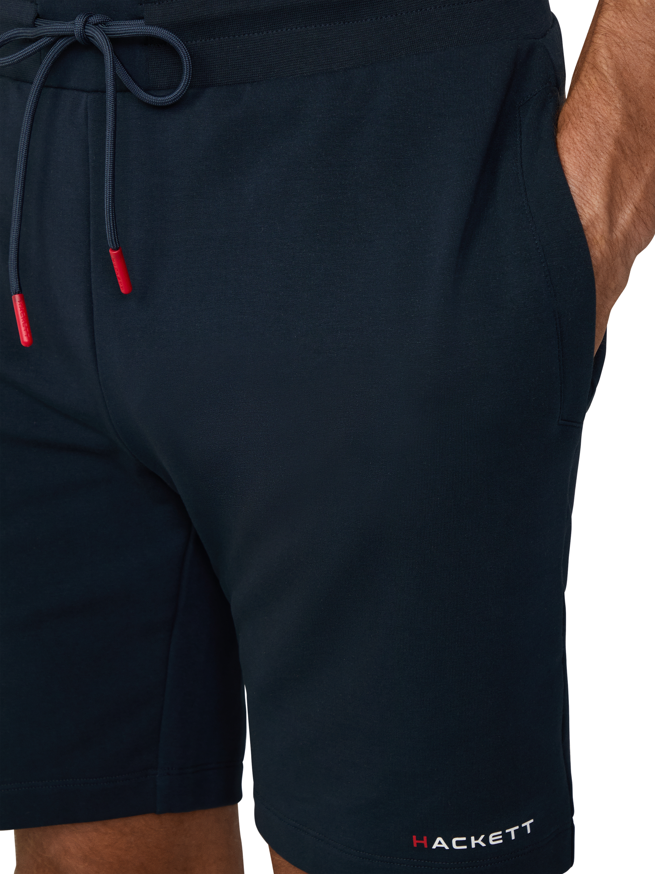 Product image 4 of 7, which shows Hackett London Classic Fit Sweat Shorts, Navy, XXL