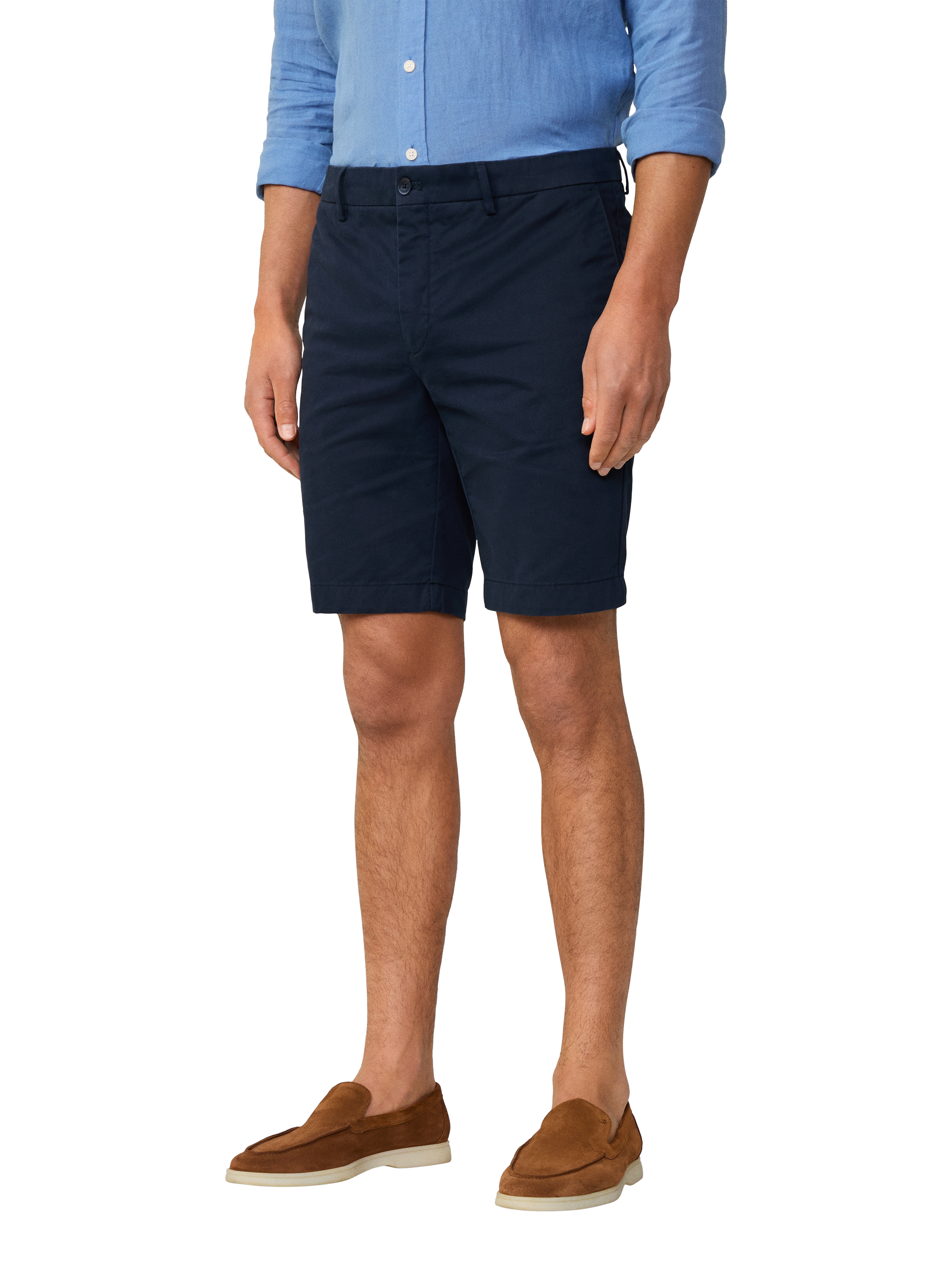 Product image 2 of 7, which shows Hackett London Kensington Slim Fit Chino Shorts, Navy Blazer, 28