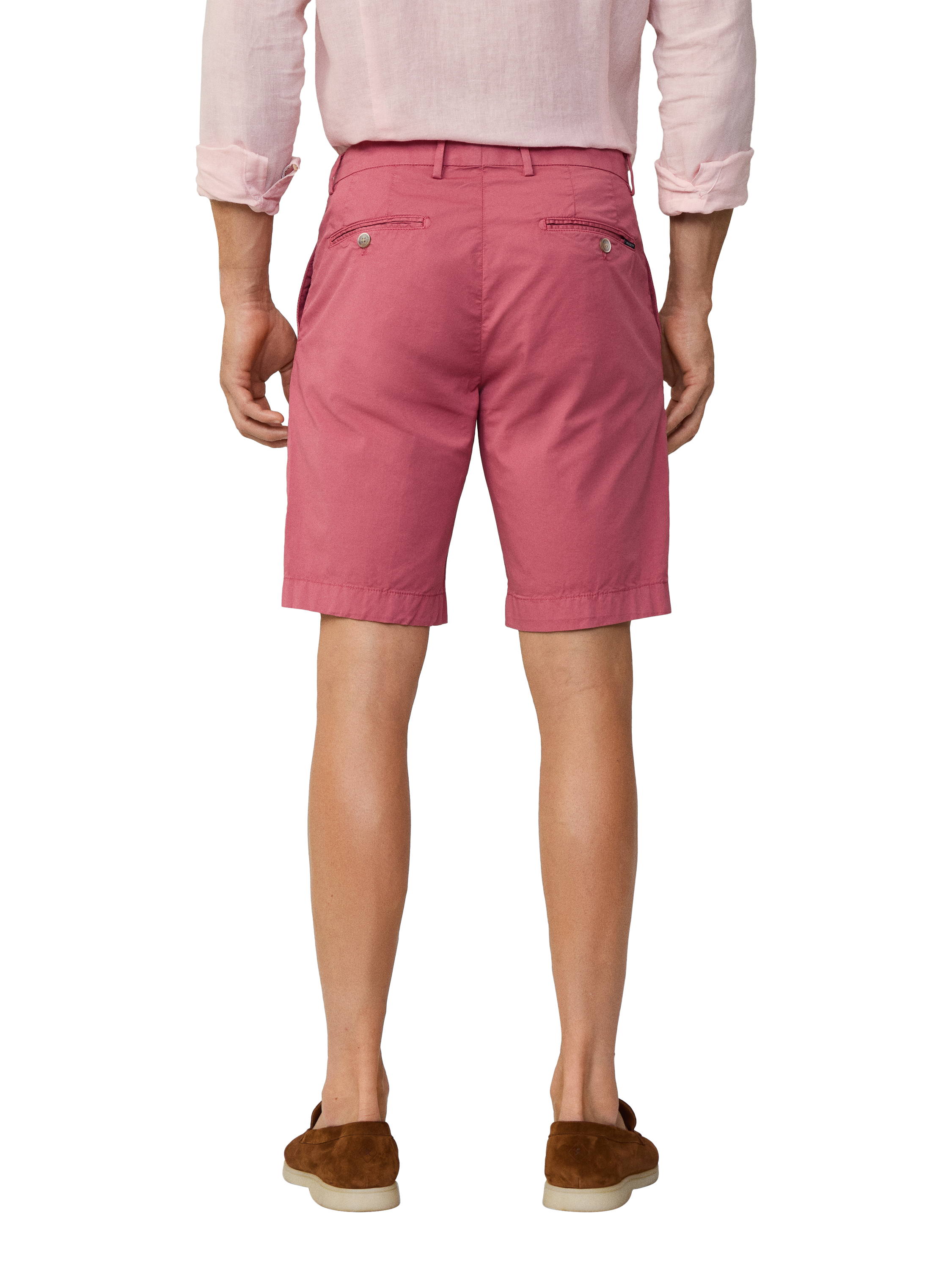 Product image 3 of 7, which shows Hackett London Kensington Slim Fit Shorts, Cranberry Pink, 28