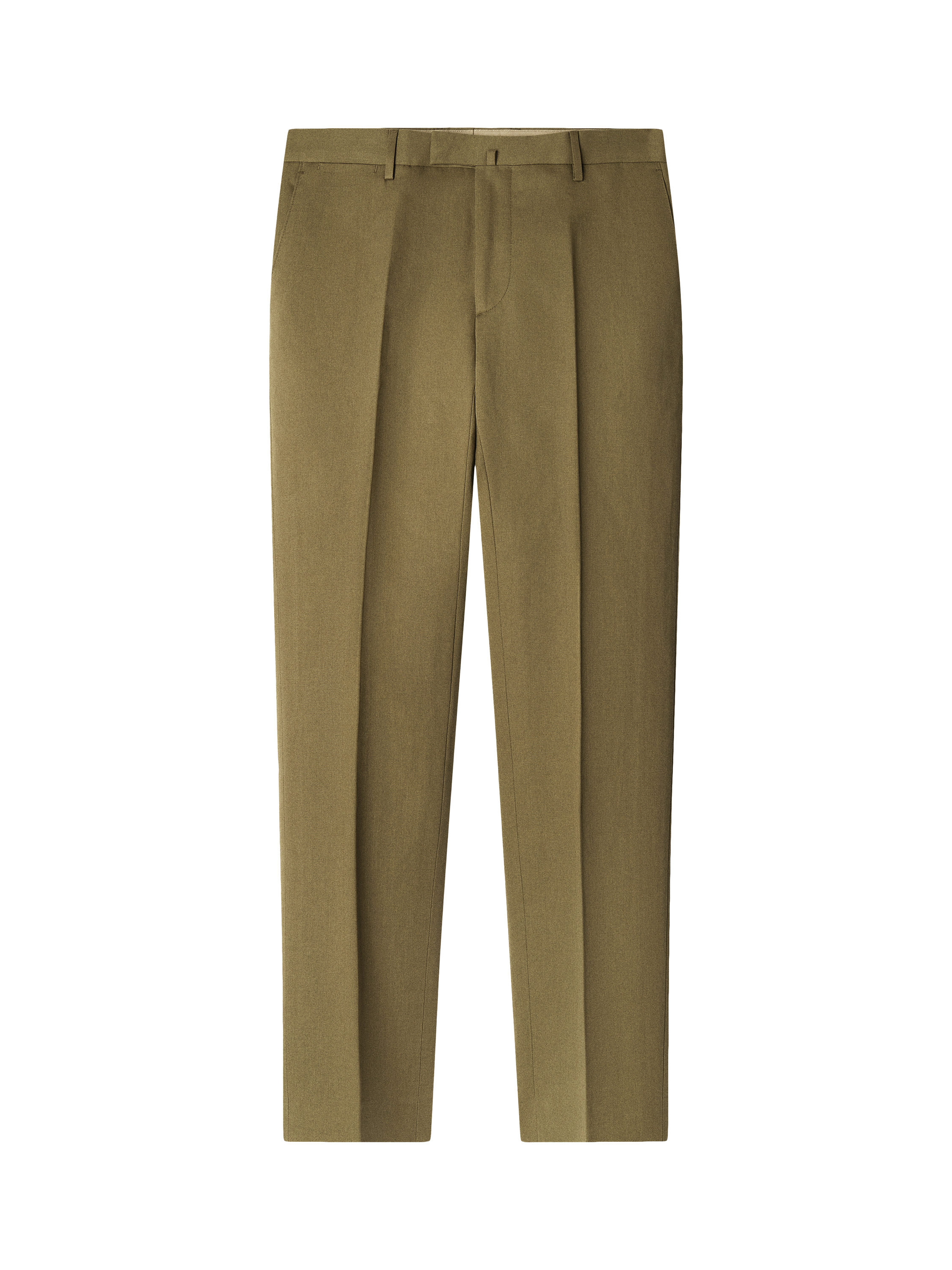 Product image 6 of 7, which shows Hackett London Kensington Slim Fit Cotton Linen Blend Trousers, Safari Green, 42R