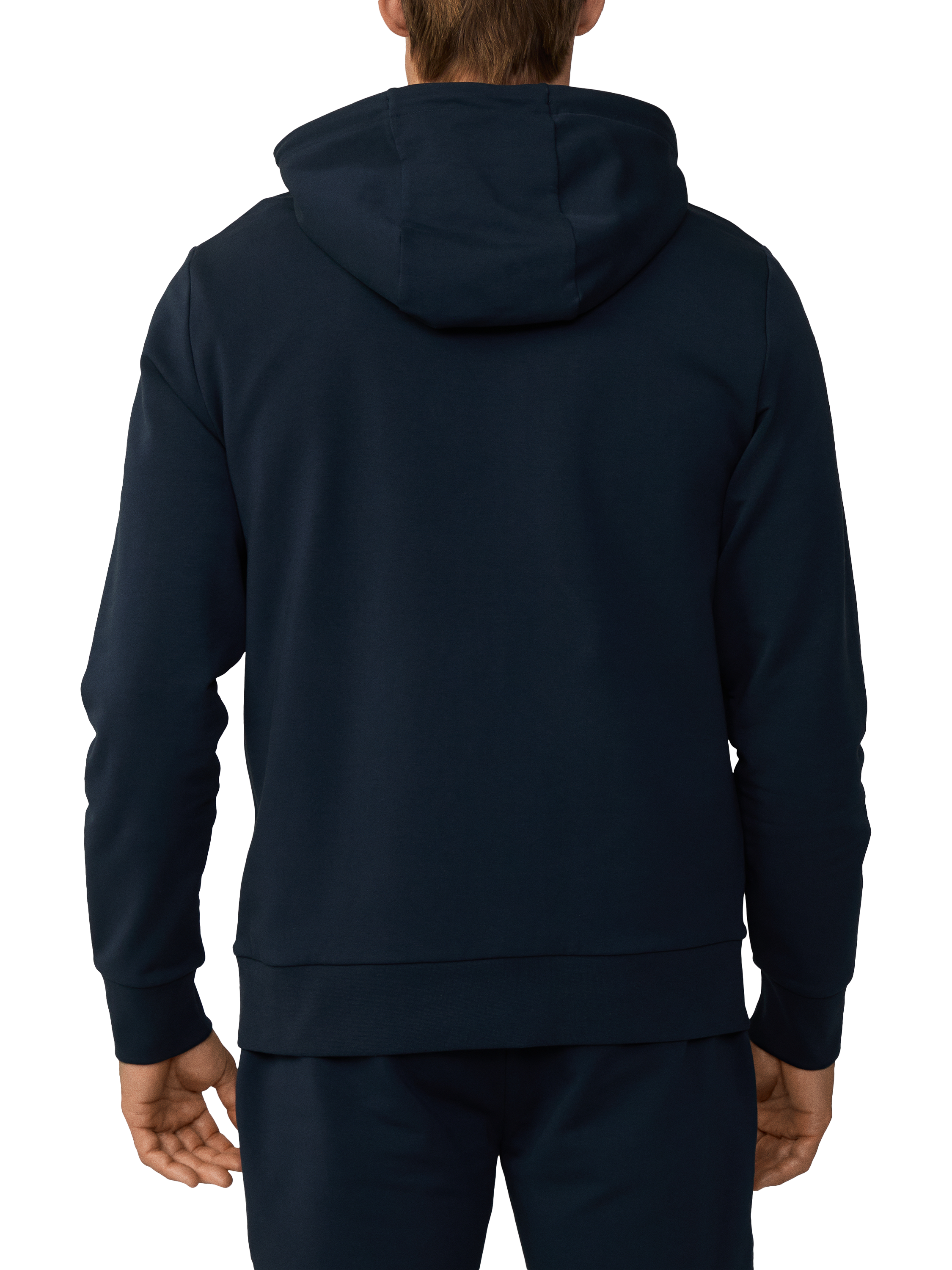 Product image 3 of 6, which shows Hackett London Sport Cotton Blend Hoodie, Navy, XS