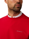Hackett London Sport Cotton Blend Jumper, Race Red