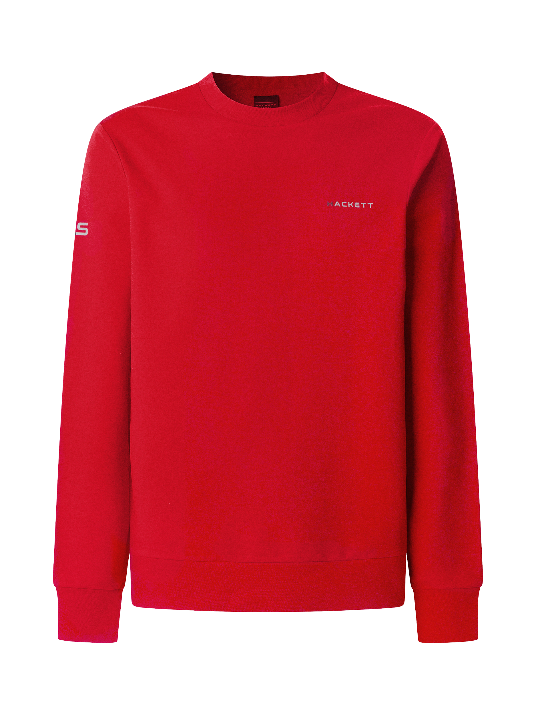 Product image 5 of 6, which shows Hackett London Sport Cotton Blend Jumper, Race Red, XS