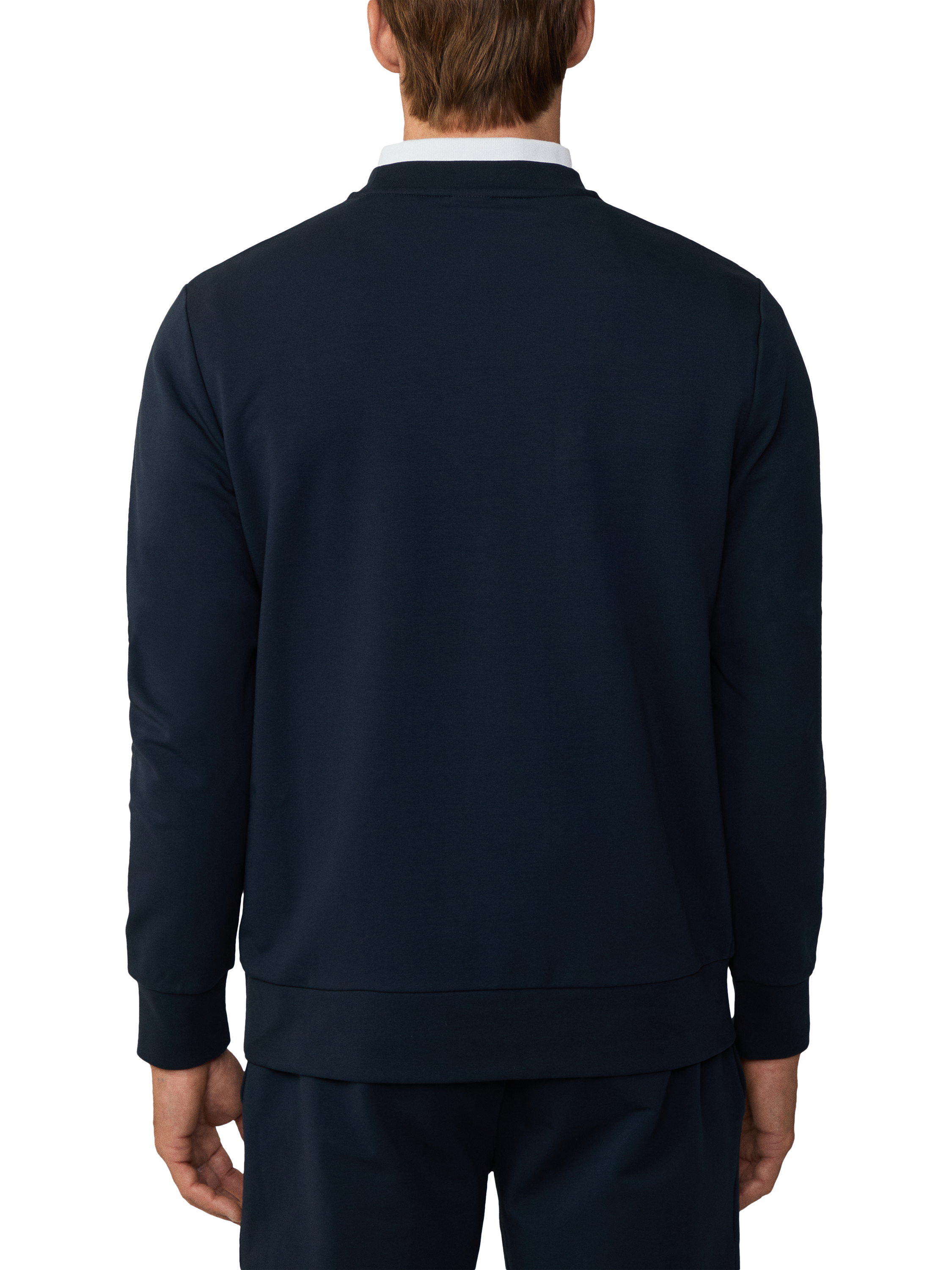Product image 2 of 6, which shows Hackett London Cotton Blend Branded Sweatshirt, Navy, XXXL