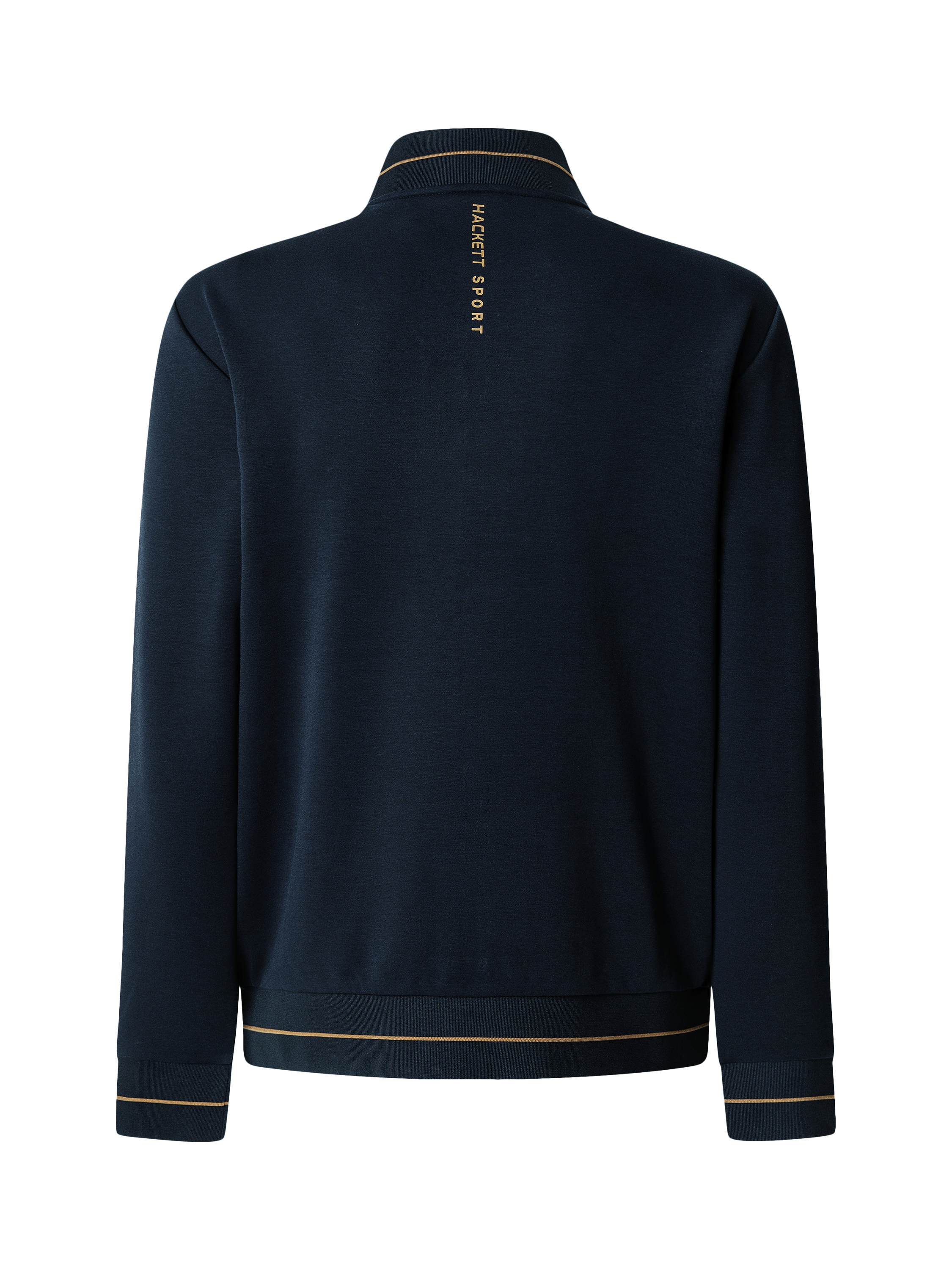Product image 7 of 7, which shows Hackett London Resort Track Full Zip Sweatshirt, Navy, XXL