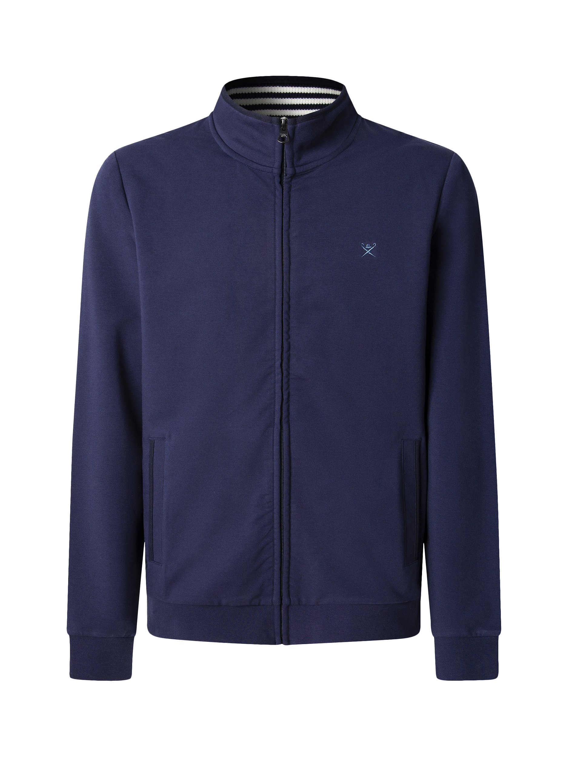 Product image 1 of 6, which shows Hackett London Full Zip Top, Ink Blue, XXL