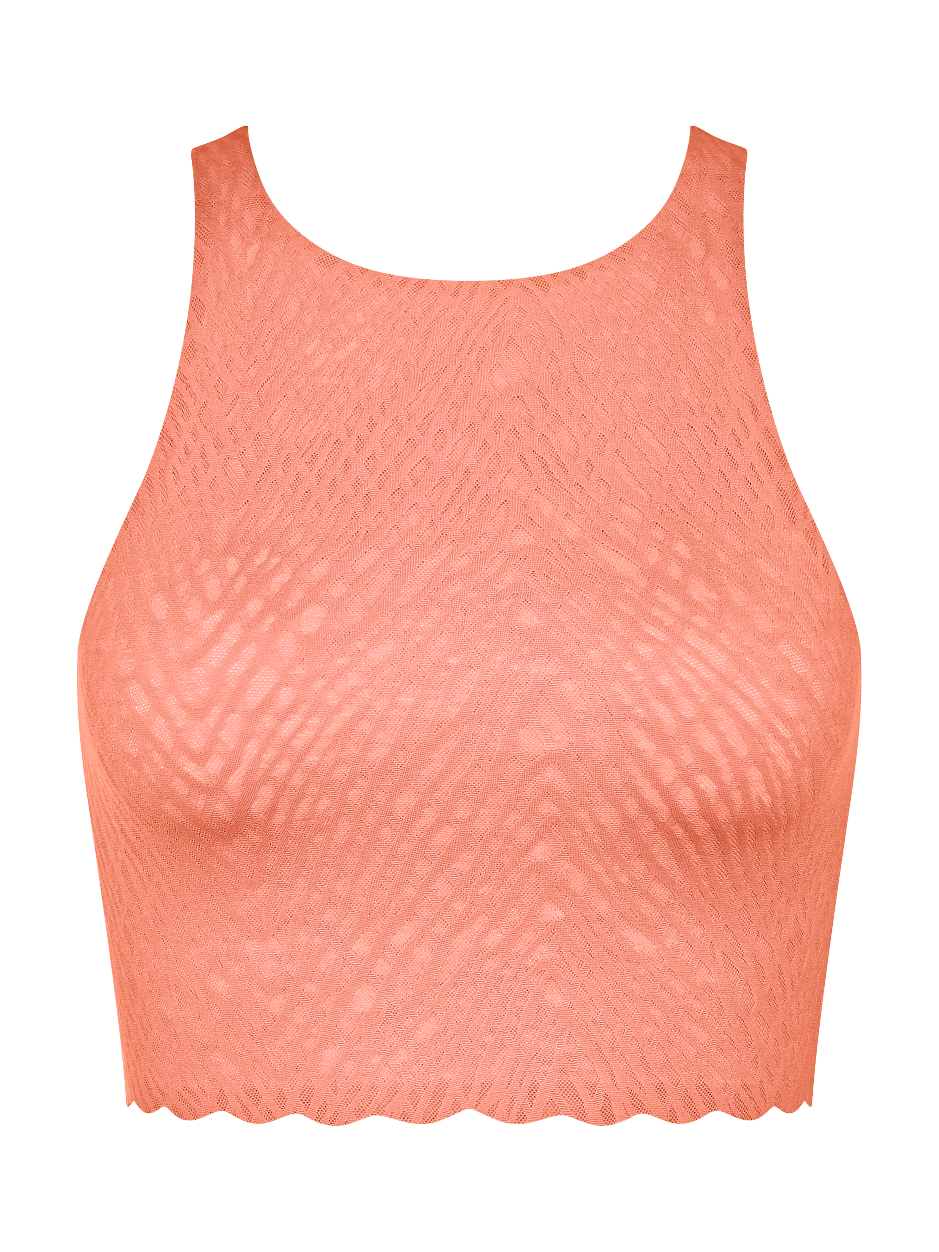 Product image 5 of 6, which shows sloggi ZERO Feel Bliss Crop Top, Lovely Apricot, M