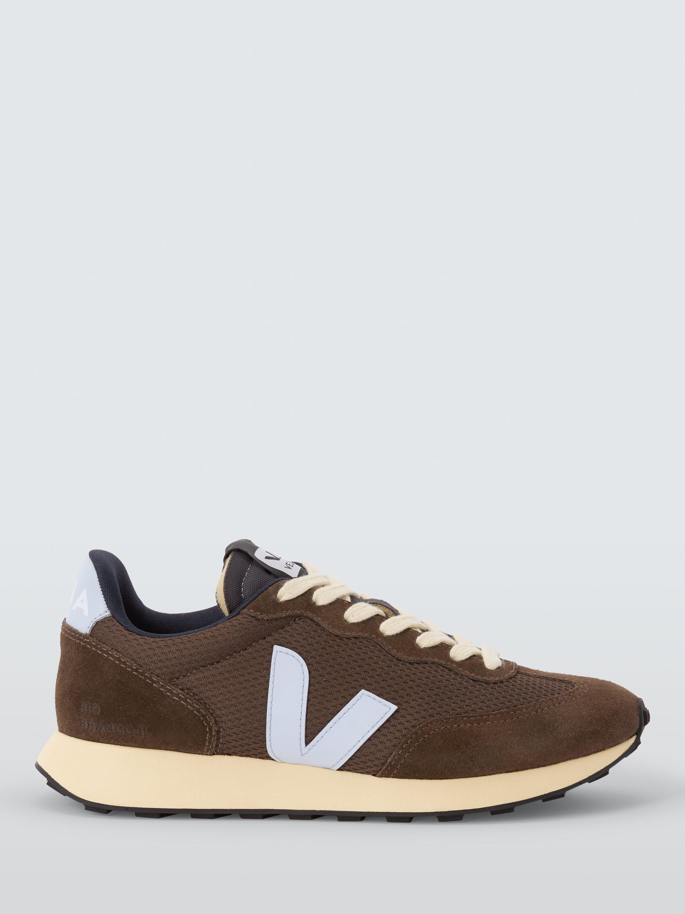 VEJA Rio Branco II Lace Up Trainers, Brown/Multi