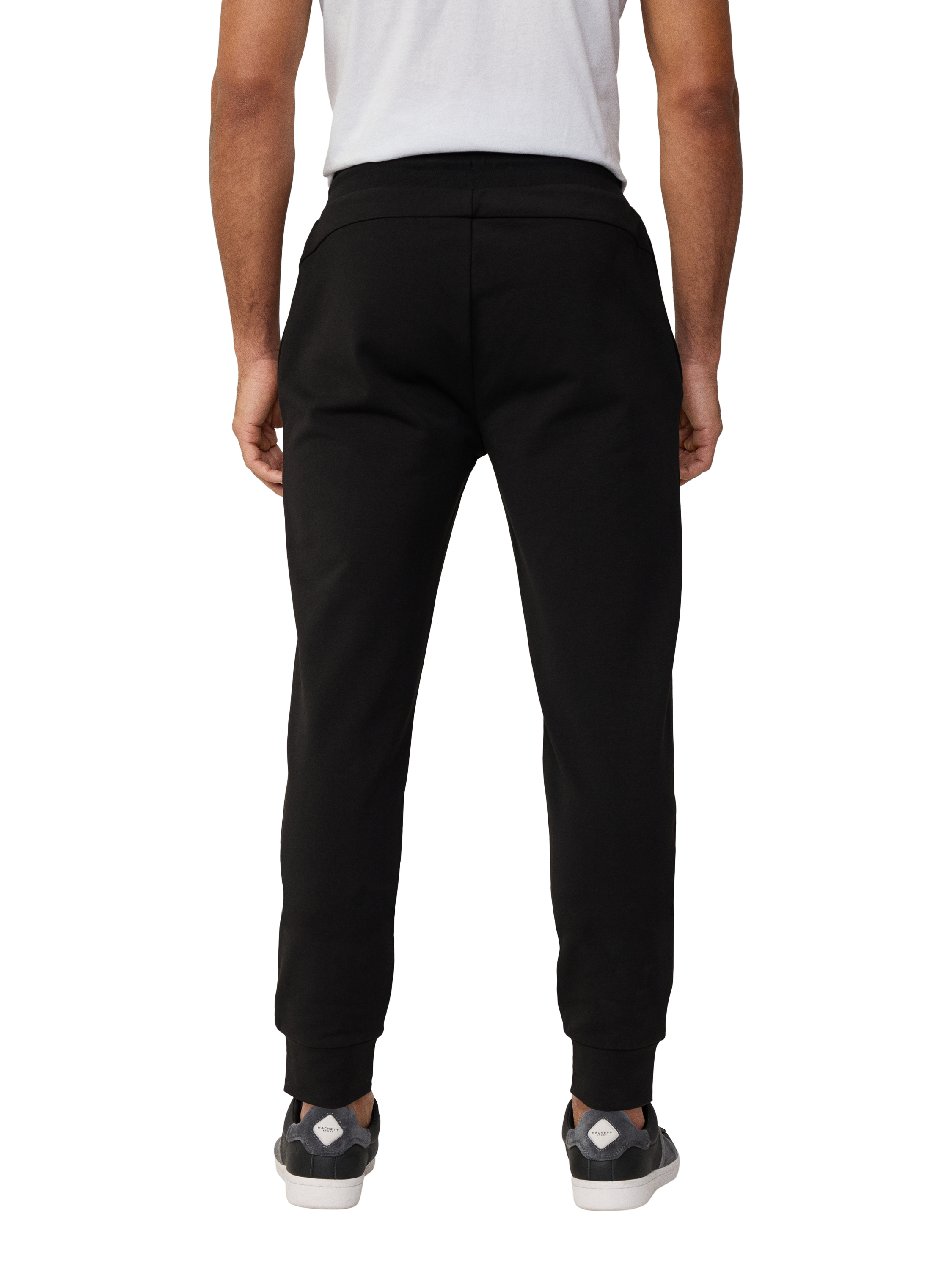 Product image 3 of 7, which shows Hackett London Classic Fit Branded Joggers, Black, XXL