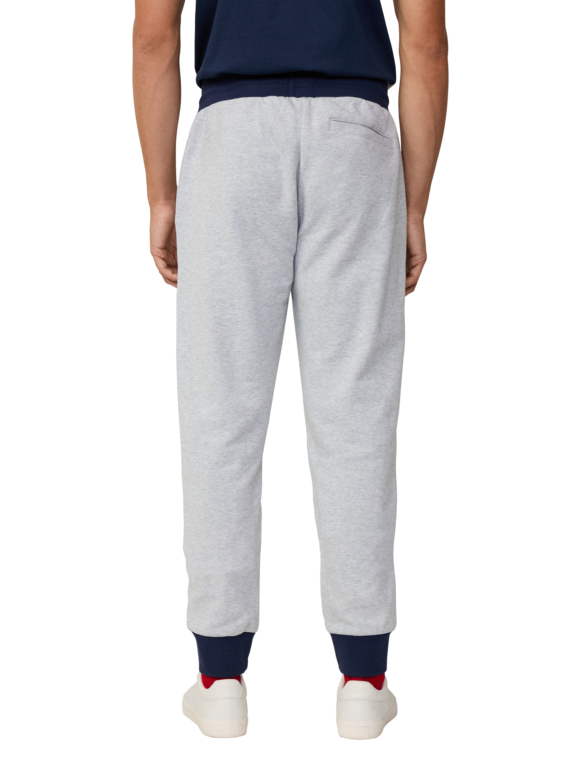 Product image 3 of 6, which shows Hackett London Heritage Jogging Bottoms, Light Grey Marl, XXL