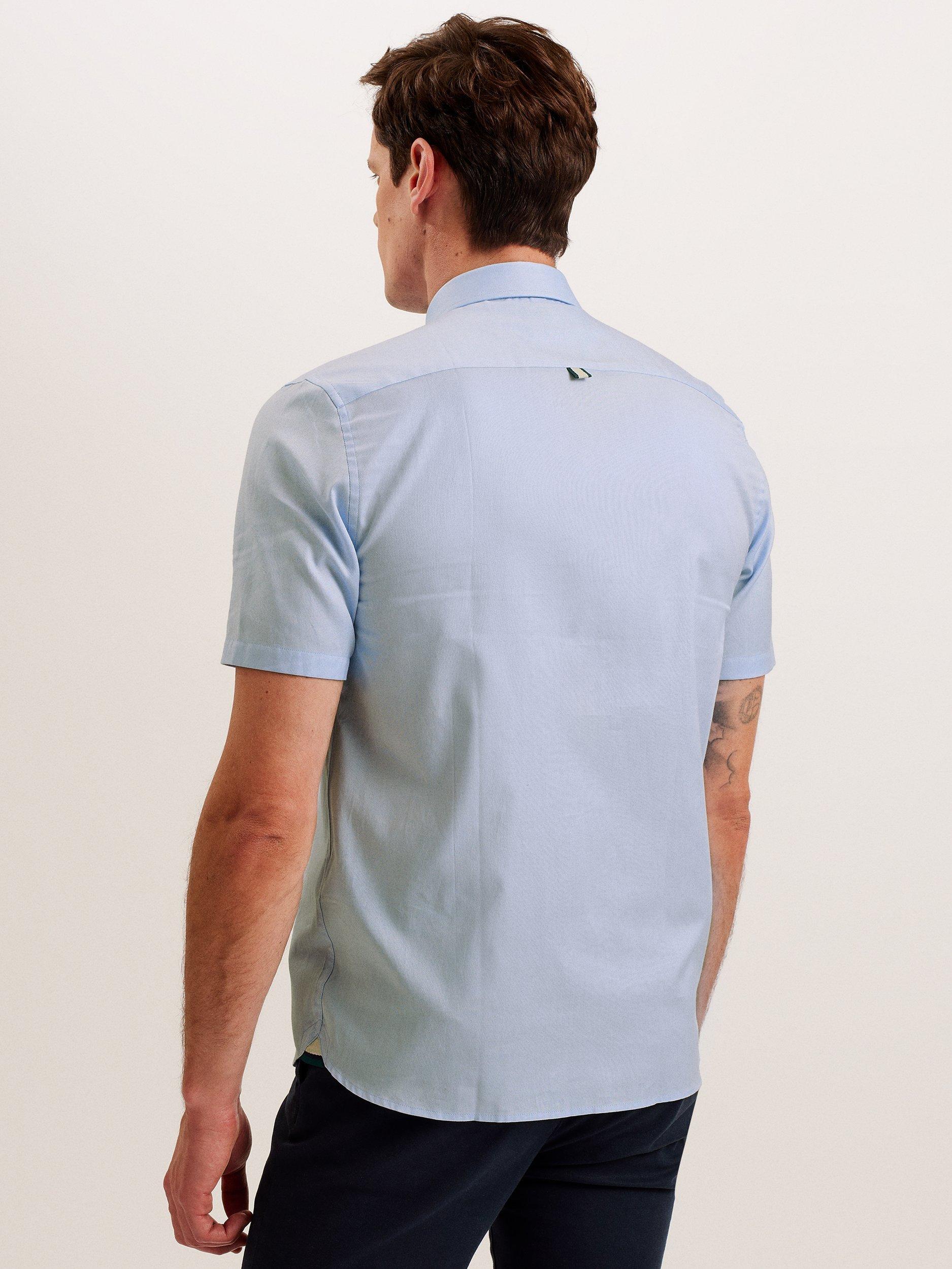 Product image 2 of 6, which shows Ted Baker Aldgate Cotton Regular Fit Oxford Shirt, Lt Blue, M